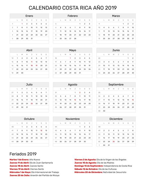 El e3 2021 está de vuelta. Calendario de Costa Rica Año 2019 | Feriados
