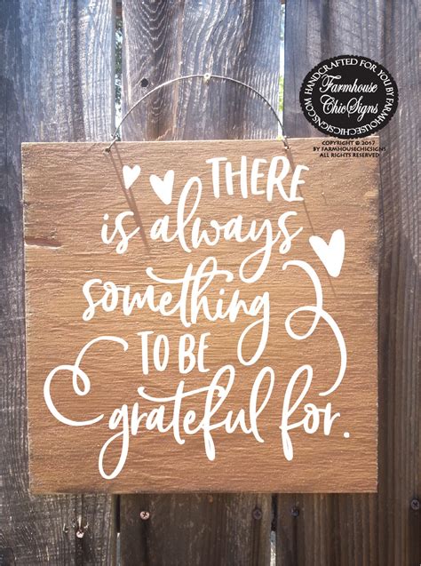 Grateful Sign Joyful Living Farmhouse Wood Sign There Is Always