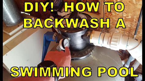 Attach your pool hose to the backwash port on your sand filter. How To Backwash a Swimming Pool (DIY Filter Cleaning ...