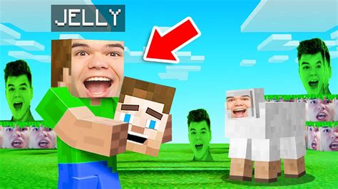 Changing All Textures To Jellys Face Minecraft Youtube