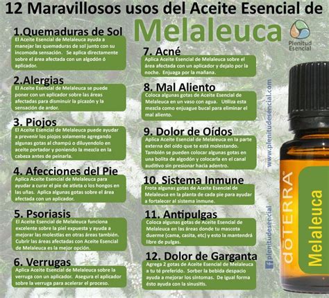 Maybe you would like to learn more about one of these? 12 Maravillosos usos del Aceite Esencial de Melaleuca ...