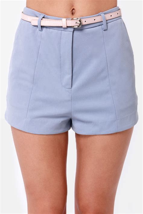 Cute Light Blue Shorts Periwinkle Shorts 5000