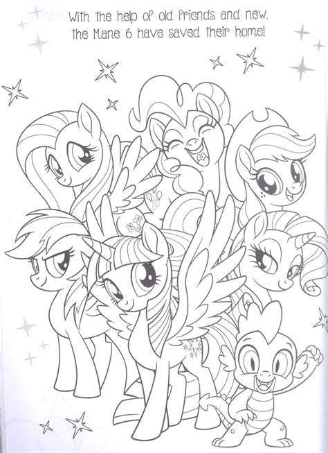 She is good at using magic, representing. Mlp Main 6 Coloring Page Coloring Pages