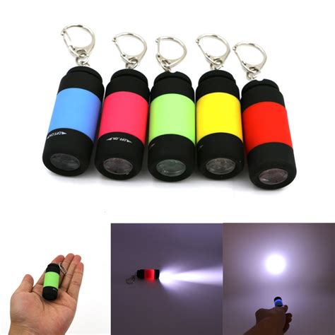 Yellow Portable Mini Keychain Pocket Torch Usb Rechargeable Light