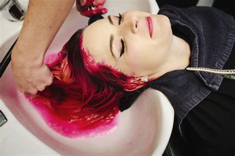 To tone down the red color of your hair, you can get a toning treatment at a salon or use a toning shampoo at home. Get Hair Dye Stains Out of Clothes, Carpet, Upholstery
