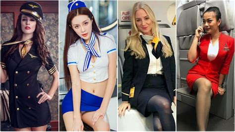 Most Attractive Airlines Stewardess In The World Sexy Stewardess Most Surprising Top
