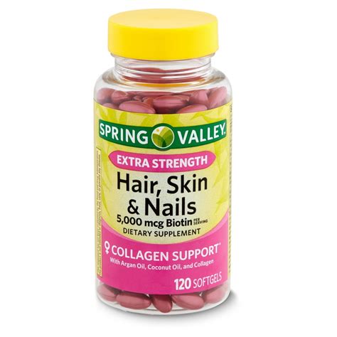 Spring Valley Extra Strength Biotin Hair Skin And Nails Dietary