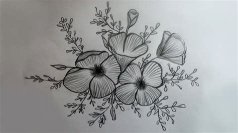 Simple Easy Flower Design Drawing Drawing Step By Step For Beginners