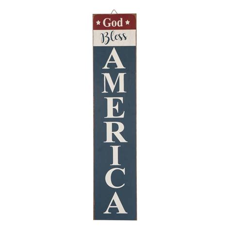 America Sign God Bless America America Theme Hanging Signs Wall