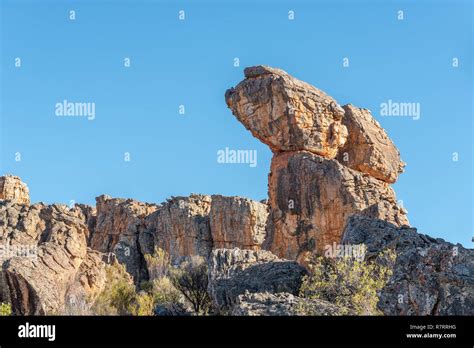 Rock Formations On The Lots Wife Hiking Trail At Dwarsrivier In The