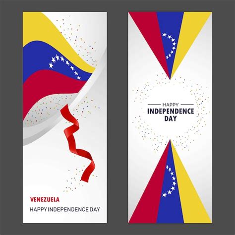 Venezuela Happy Independence Day Gratis Vector