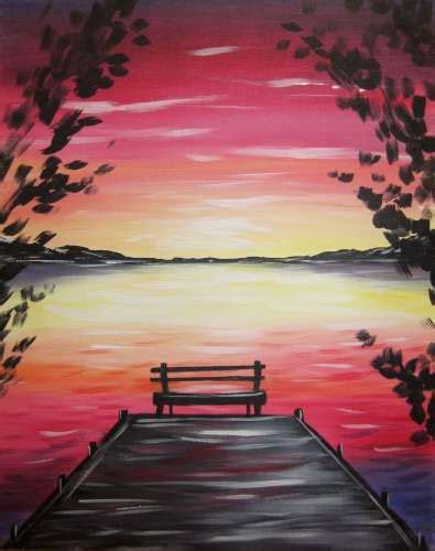 Find Your Next Paint Night Muse Paintbar Landscape Paintings Easy