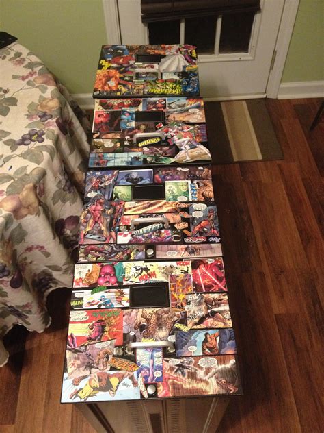 Diy Decoupage Comic Book Filing Cabinet Proud Of Myself Diy
