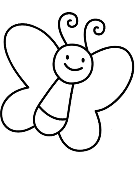 Check out this paper mario. Kleurplaat: Gemakkelijke vlinder voor peuters ...