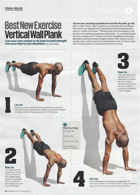Menshealthmag Wall Plank From Trainer Al Jackson Plank Workout