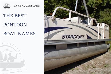 100 Best Pontoon Boat Names Ideas For Catching Eyes On The Dock Lake