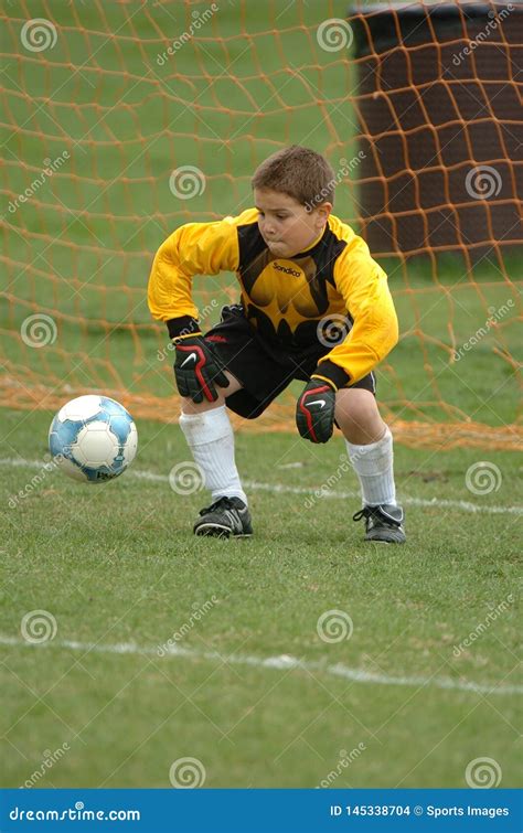 Youth Soccer Game Action Editorial Stock Image Image Of Balance