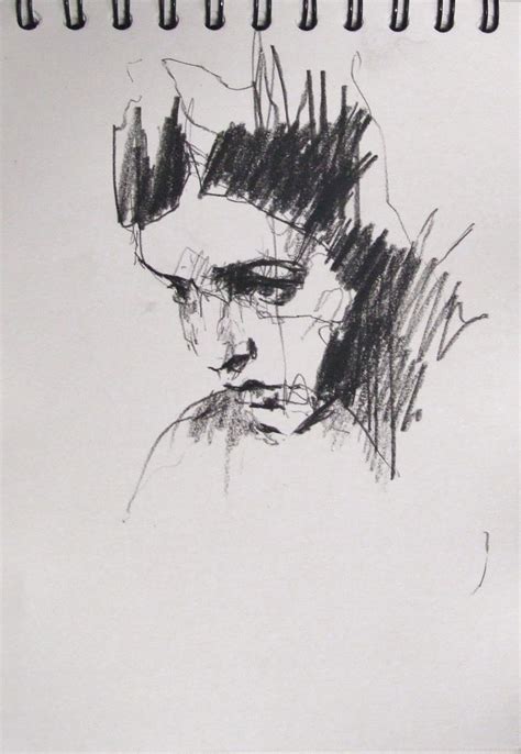 Guy Denning Charcoal Art Abstract Pencil Drawings Portrait Drawing