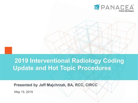 2019 Interventional Radiology Coding Update And Hot Topic Procedures By