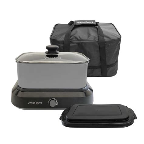 Many slow cookers lack the ability to brown meat, requiring you to use a separate pan for the initial stage and then add everything back into the so how do you convert a slow cooker to oven temp in a dutch oven? West Bend 5 qt. Silver Non-Stick Versatility Slow Cooker ...