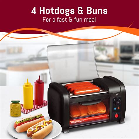 Buy Elite Cuisine Ehd 051b Hot Dog Toaster Oven 30 Min Timer