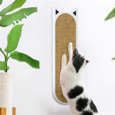 Thundesk Wall Mounted Cat Scratcher Wall Mounted Cat Scratching Pad