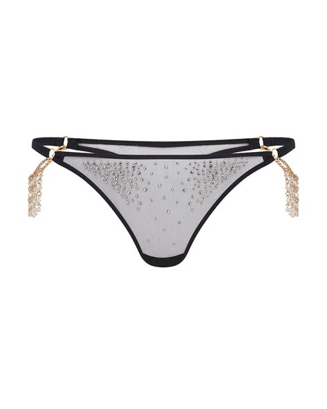 Solar Thong In Blackcrystal By Agent Provocateur All Lingerie