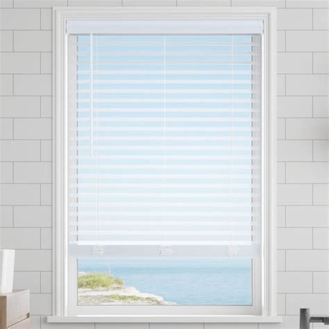 2 Classic Cordless Faux Wood Blinds