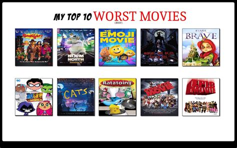 My Top 10 Worst Movies By Dmytrokozak On Deviantart