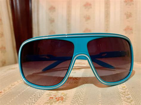 Vintage 80s Turquoise Aviator Sunglasses