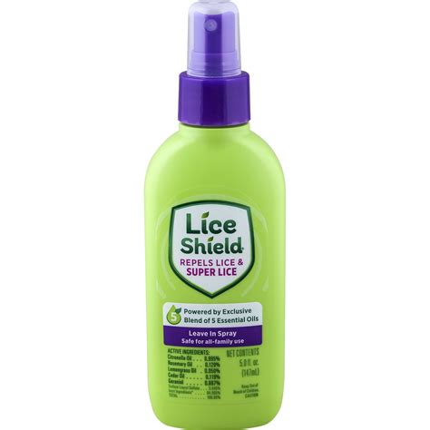 Lice Shield Leave In Spray Repels Lice And Super Lice 5 Fl Oz