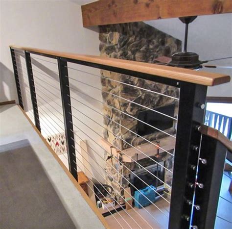 20 Black Cable Stair Railing