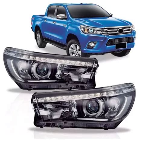 Par Farol Hilux Para Adaptar Srv Led Frete Gr Tis