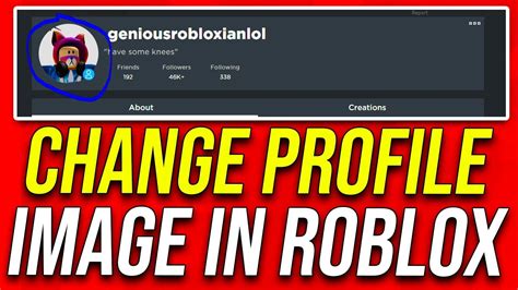 How To Change Your Profile Picture On Roblox Youtube