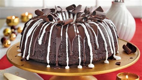 Let's face it, most bundt cakes are glazed and not frosted. Decadent Triple Chocolate Pound Cake Recipe
