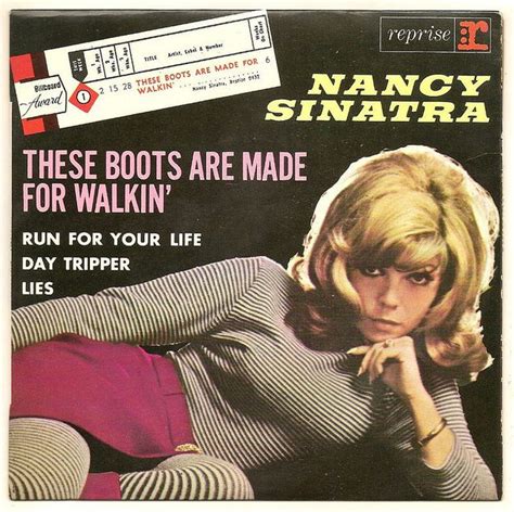 nancy sinatra the boots are make for waking by sonobugiardo via flickr nancy sinatra lp