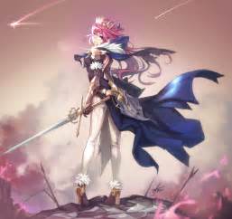 Long Hair Pink Hair Anime Anime Girls Armor Sword Weapon Hd Wallpapers Desktop And