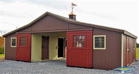 Six feet high or higher ensures that horses can't get over, or caught up on the wall. Prefabricated Horse Barns | Modular Horse Stalls | Horizon ...