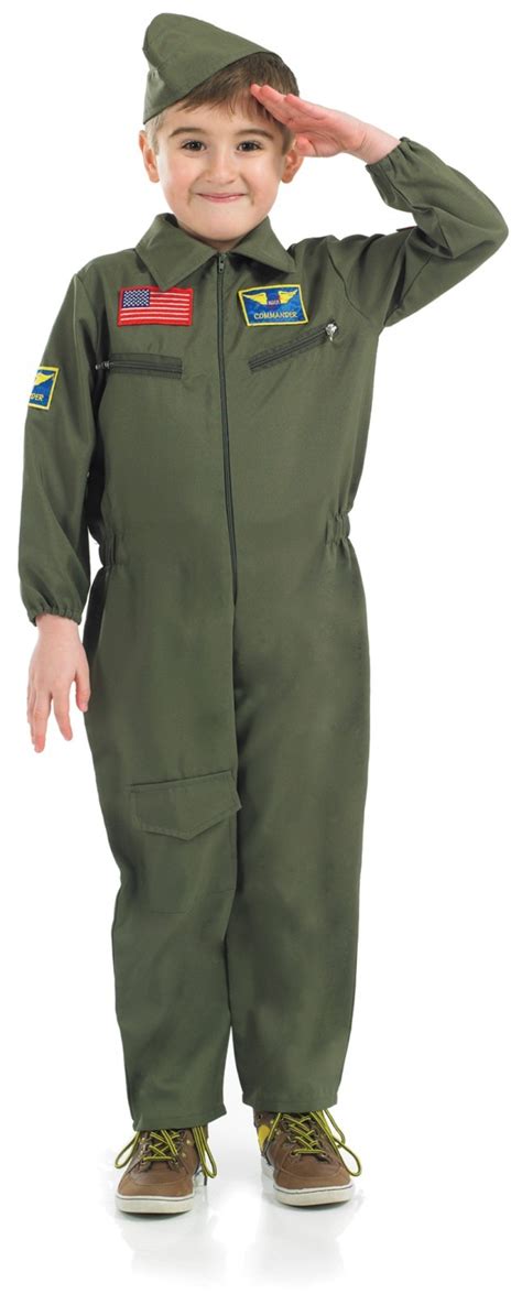 Boys Air Cadet Boy Costume For Pilot Fancy Dress Kids Childrens Ebay