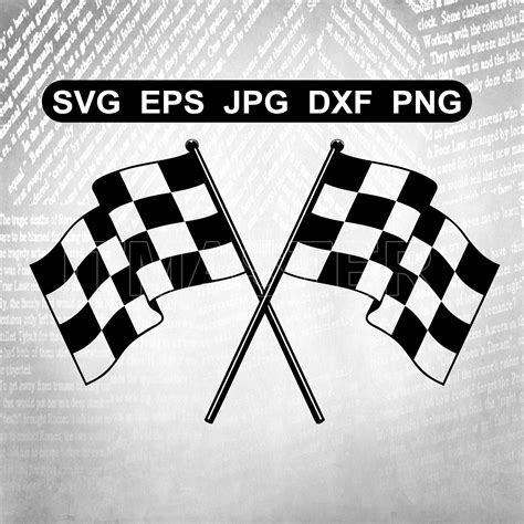 Racing Flag Nascar Flag Checkered Flag Svg Dxf  Png Etsy Norway