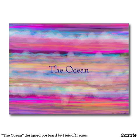 The Ocean Designed Postcard World Peace Postcards Daisy Ocean