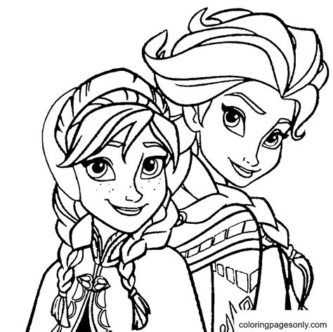 Frozen Anna Elsa Disegni Da Colorare Disegni Da Colorare Elsa E