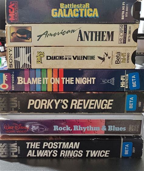 BETA BETAMAX Tape Lot Disney,Jack Nicholson,Mitch Gaylord,Duran Duran