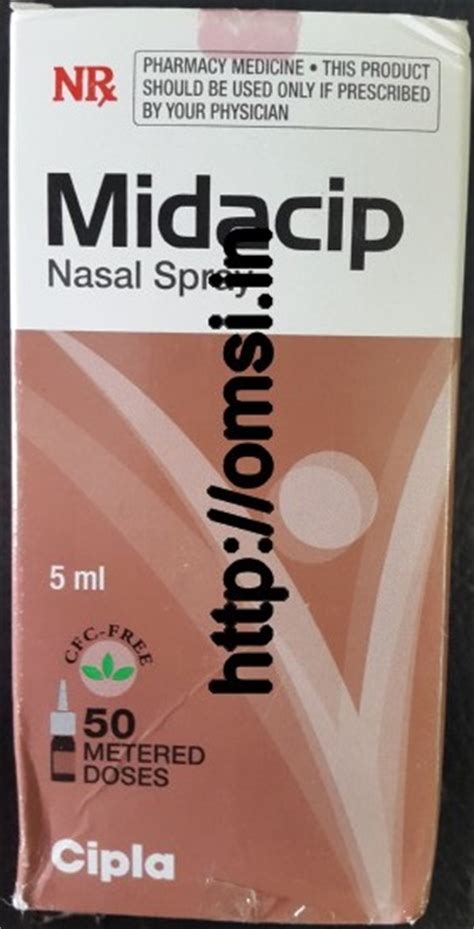 Budesonide nasal spray is used to relieve sneezing, runny, stuffy, or itchy nose caused by hay fever or other allergies (caused by an allergy to pollen, mold, dust, or pets). MIDACIP NASAL SPRAY 5 ML CIPLA - Online Medical Store ...