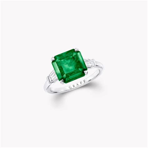 Promise Emerald Cut Emerald Ring Platinum Graff