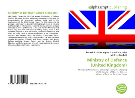 Ministry Of Defence United Kingdom 978 613 1 87017 0 6131870179 9786131870170