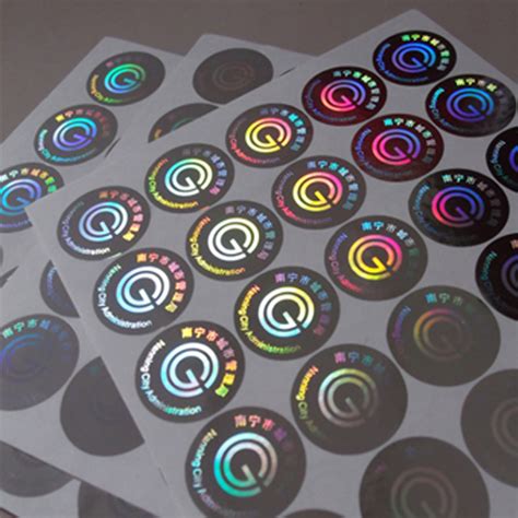 Custom Reflection Rainbow 3d Holographic Stickers Label Adhesive Laser