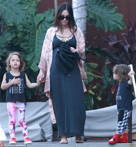 I just felt it like, deep in. Megan Fox looks boho chic as she showcases her growing ...
