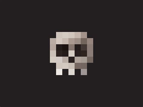 16x16 Skull Pixel Art