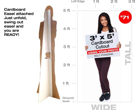 5ft Tall Custom Cardboard Cutout Lowest Price Guarantee Custom Life